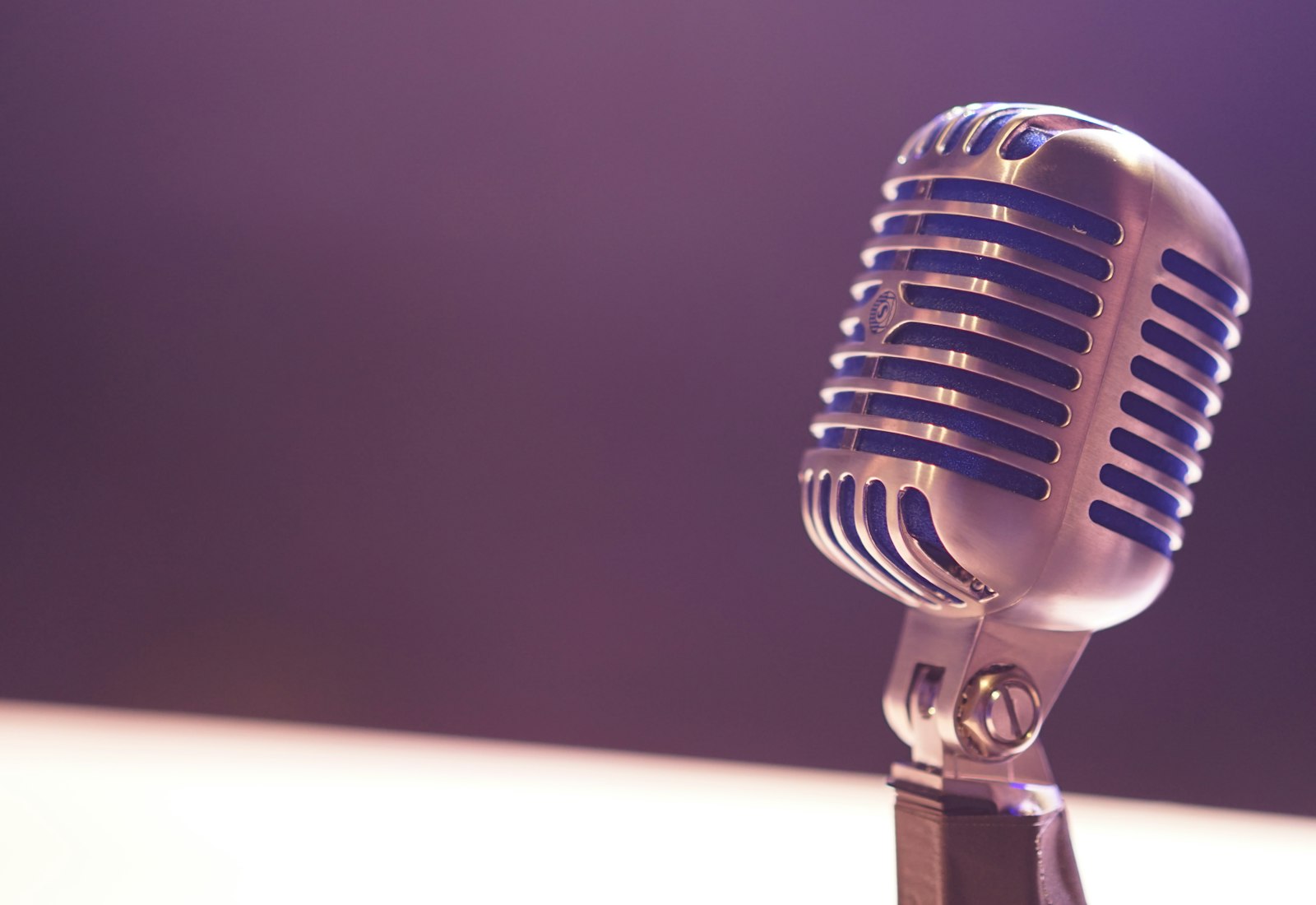 A studio microphone
